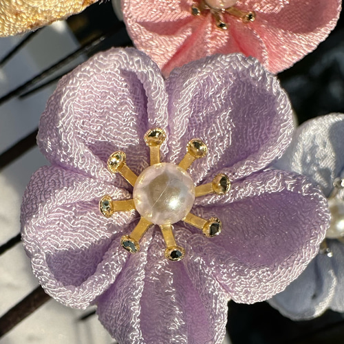 本物髪飾り Uピン 1輪タイプ 本物髪飾り Uピン 1輪タイプ