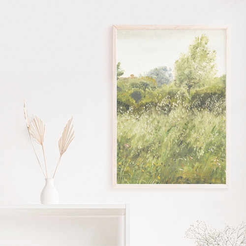 自然風景アートポスター | 穏やかな森の風景 | インテリア | グリーン