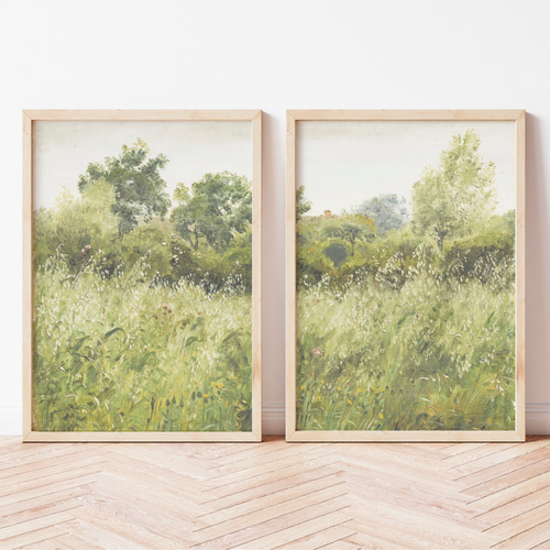 自然風景アートポスター | 穏やかな森の風景 | インテリア | グリーン