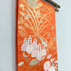 [(16)1867] 154cm/菊切鳶尾花圖案/桌布掛毯/日式 第2張的照片