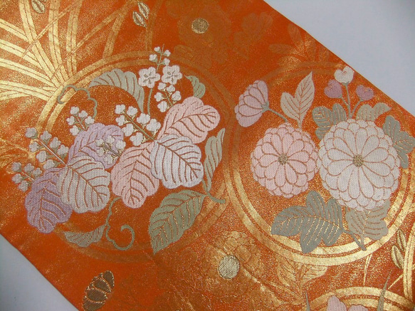 [(16)1867] 154cm/菊切鳶尾花圖案/桌布掛毯/日式 第6張的照片