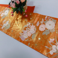 [(16)1868] 日式花紋130cm/菊切鳶尾花紋/掛毯、桌布等/日式 第6張的照片