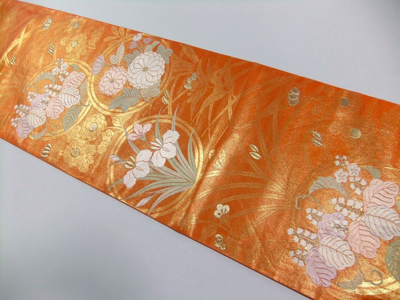 [(16)1868] 日式花紋130cm/菊切鳶尾花紋/掛毯、桌布等/日式 第4張的照片