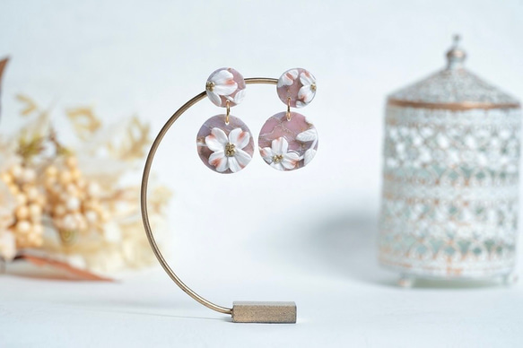 ハナミズキのピアス/イヤリング 9枚目の画像