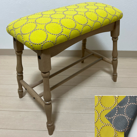 ミナペルホネン dop タンバリン スリム スツール 【イエロー】 ベンチ