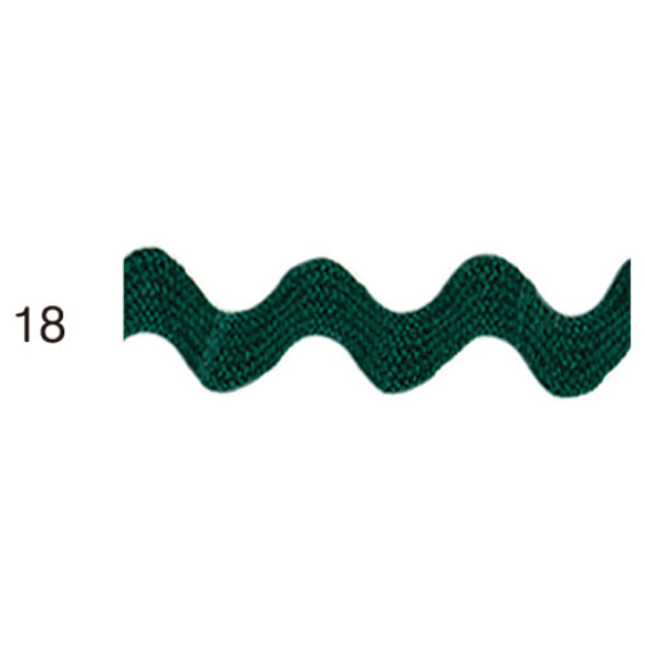 リックラックリボン bel-130　5ｍ　緑白黒系カラー・サイズ選択 12枚目の画像