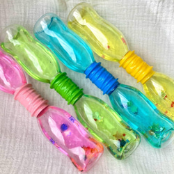 4本セット　いろみずボトル　センサリーボトル　知育玩具　知育　モンテッソーリ 2枚目の画像
