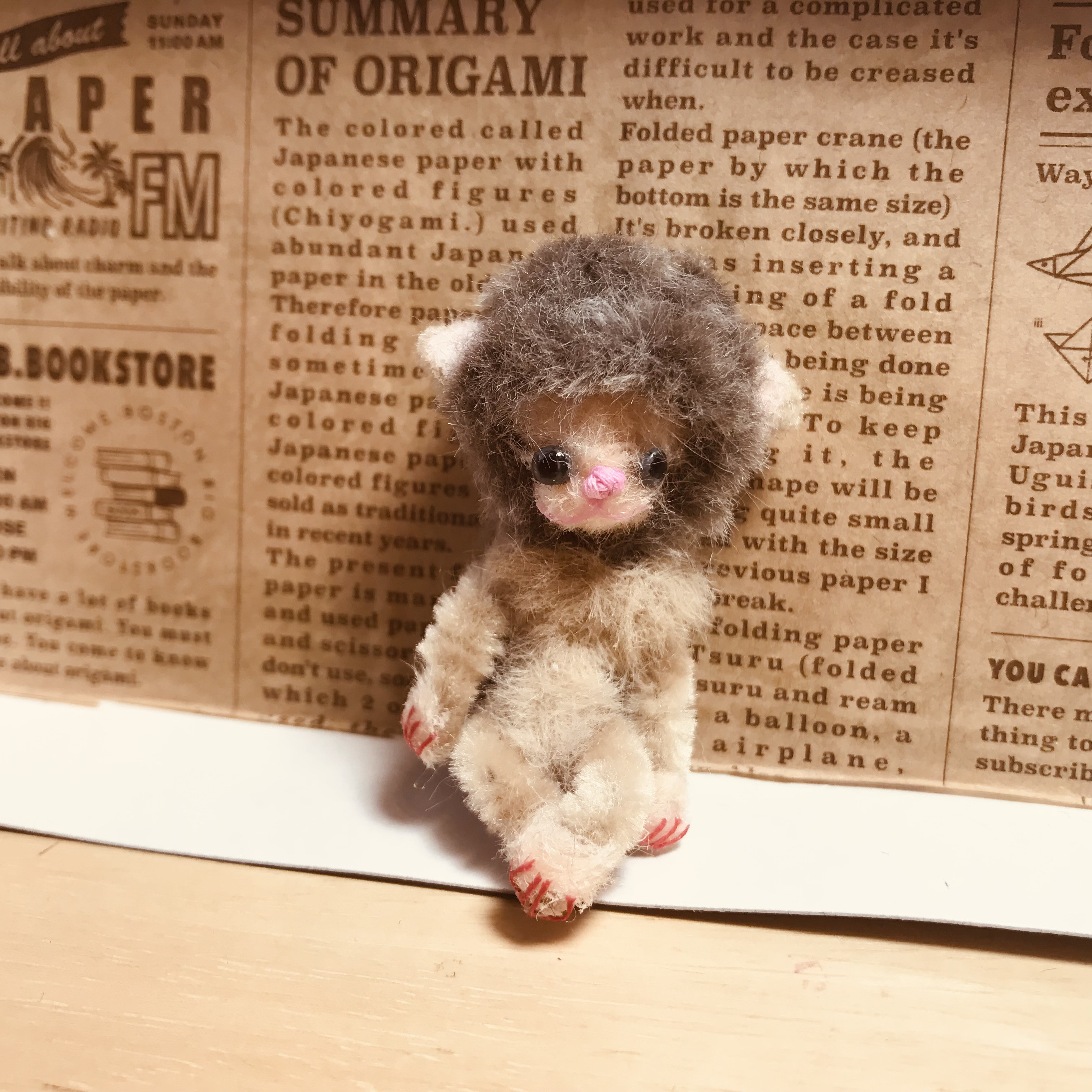 2024新商品 待望☆】 ハンドメイド 手乗りサイズ リアルなおさるさん 創作 体長10cm - 30cm