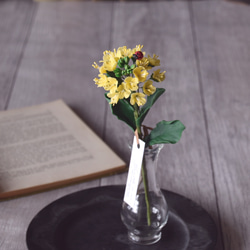 ◆粘土のお花◆　菜の花とテントウムシ　N952 2枚目の画像