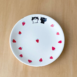 春福袋 マグカップ＆小皿苺と猫 7枚目の画像