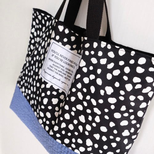 青子 レッスンバッグ ダルメシアン ハンドメイド 1d83e49ec1a76d60f34996878f56bf