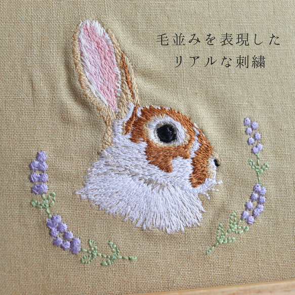 ミニレッキスの刺繍ファブリックネル 2枚目の画像