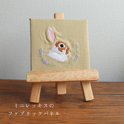 ミニレッキスの刺繍ファブリックネル 1枚目の画像