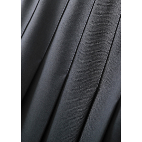 プリーツスカート　シンプルプリーツスカート　グレーとカーキ2色　裏地付きS-XL　S220 18枚目の画像