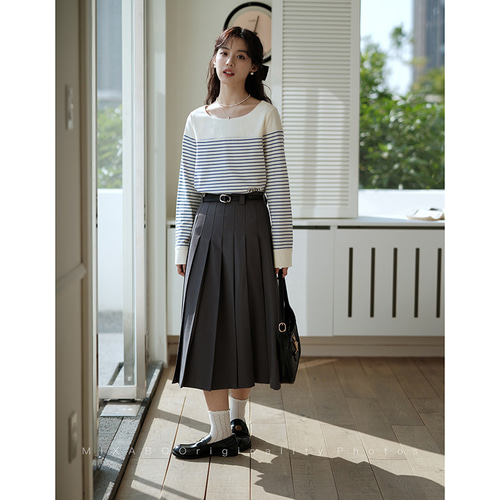 モカグレー プリーツスカート KOEISTORE プリーツスカート レディース 春 夏 春夏 黒 スカート