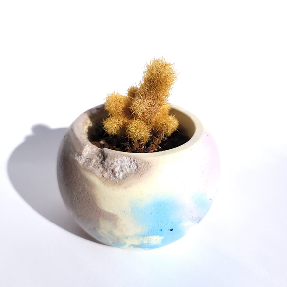 セメント鉢　ミニサイズ　//cement pot　植木鉢 4枚目の画像