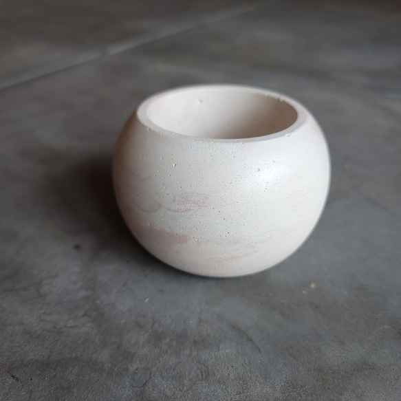 セメント鉢　2号サイズ　//cement pot　植木鉢 2枚目の画像