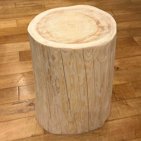 Hinoki  Wood  Stool  No.603 2枚目の画像