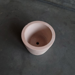 セメント鉢　ミニサイズ　ピンク　　cement pot//PINK　植木鉢 3枚目の画像