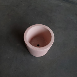 セメント鉢　ミニサイズ　ピンク　　cement pot//PINK　植木鉢 5枚目の画像
