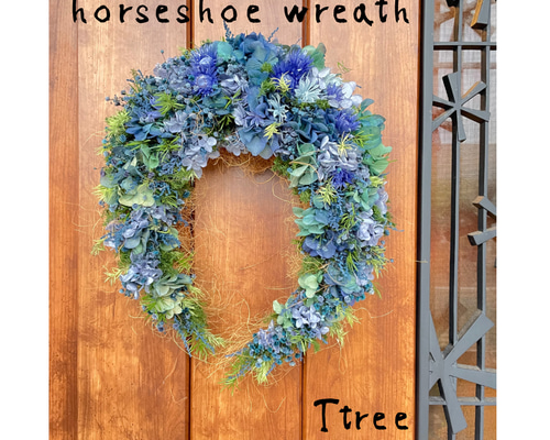 ハンドメイド プリザーブドスワッグ 馬蹄リース 馬蹄型リース動画レッスン ｜フレンチスタイルのプリザーブドフラワー