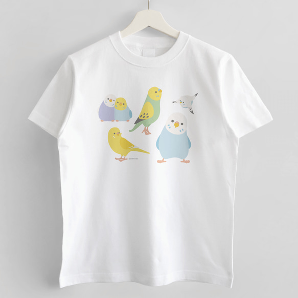 Tシャツ（Simple / セキセイインコ） 2枚目の画像