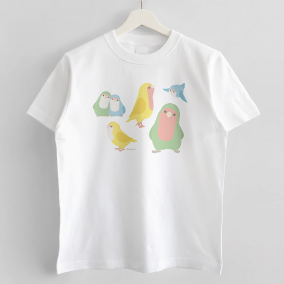 Tシャツ（Simple / コザクラインコ） 2枚目の画像