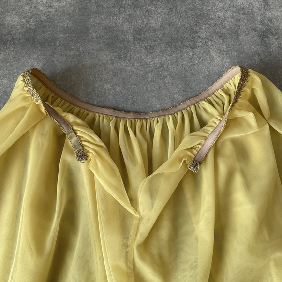 バレエ スカート 衣装に憧れて ちょっぴり衣装気分 華やかレッスンウェア（カラー／濃いめレモン） 10枚目の画像