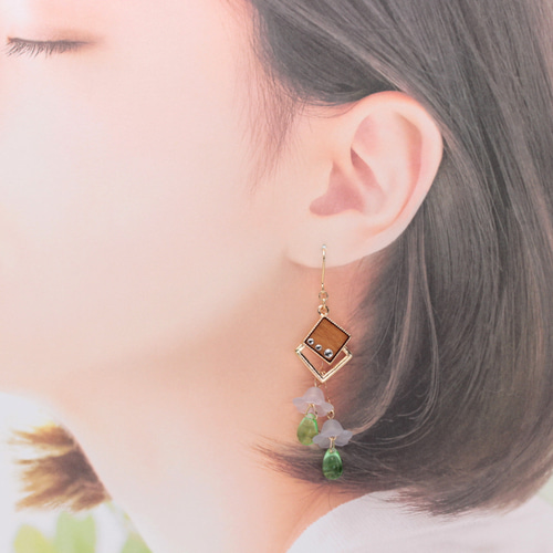 Natural(1217) ピアス/イヤリング/ノンホールピアス/樹脂ピアス ピアス 