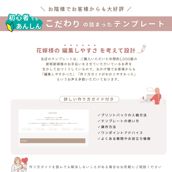 プロフィールブック テンプレート　Canva用【作り方付】／ Marron（マロン）　A5サイズ　[スマホのみOK］ 9枚目の画像