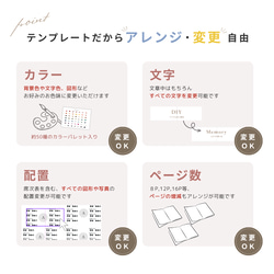 プロフィールブック テンプレート　Canva用【作り方付】／ Marron（マロン）　A5サイズ　[スマホのみOK］ 3枚目の画像