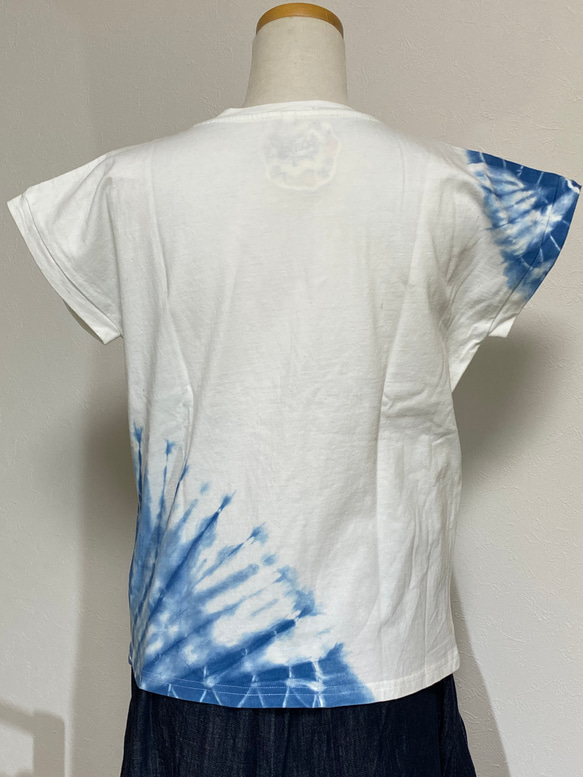 藍染め レディース Tシャツ 1枚目の画像