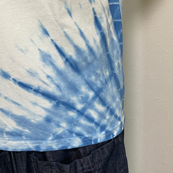 藍染め レディース Tシャツ 4枚目の画像