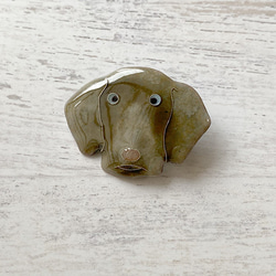 景泰藍配件“威瑪獵犬胸針” 第2張的照片