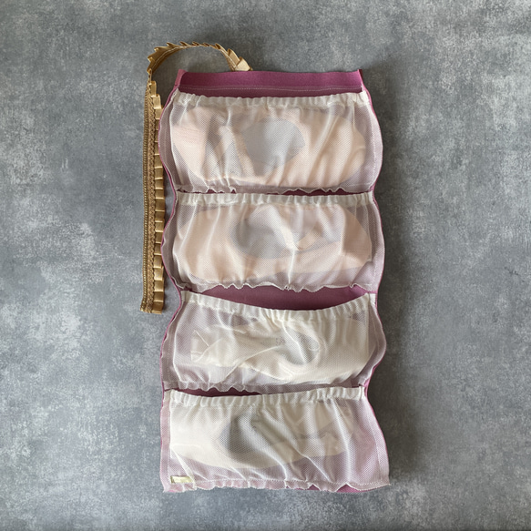 バレエ トゥシューズ バレエシューズ ロールケース マルチケース ポーチ 刺繍リボン かわいい 大人 革 レザー ピンク 4枚目の画像