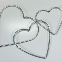 3個セット ドリームキャッチャー用　フレーム　ハート 2枚目の画像