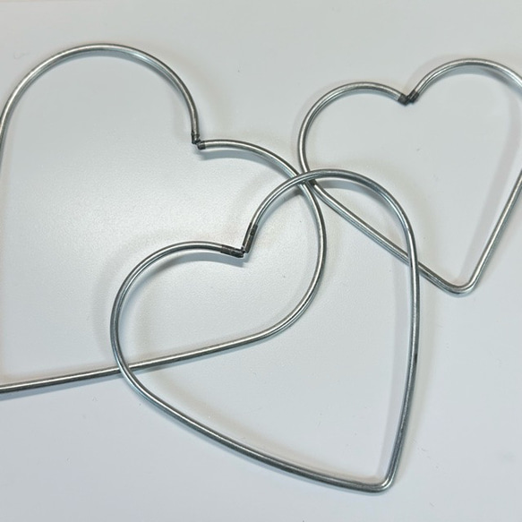 3個セット ドリームキャッチャー用　フレーム　ハート 2枚目の画像