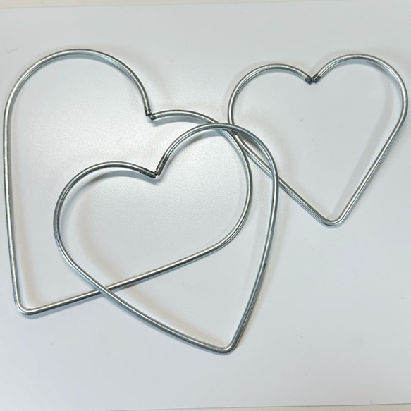 3個セット ドリームキャッチャー用　フレーム　ハート 1枚目の画像