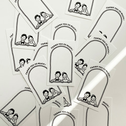 【 メッセージカード 】 アーチ GROOM & BRIDE イラスト 30枚 ｜ 結婚式　ウェディング 6枚目の画像