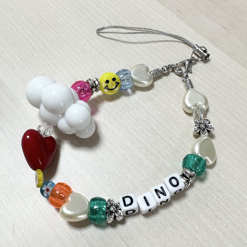 ○レア○ SEVENTEEN CARAT LAND ブレスレット ストラップ SEVENTEEN ディノ ビーズストラップ キーホルダー 携帯ストラップ たろ