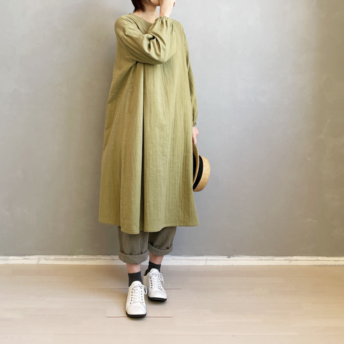 新品　ウチノ　ダブルガーゼ　ワンピースM 新品 ウチノ ダブルガーゼ ワンピースM 【UCHINO公式店】ウチノ