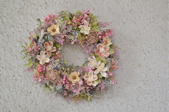 ニュアンスピンクのwreath 1枚目の画像