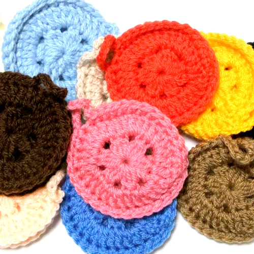 色おまかせ：2種2枚セット】丸い二重＆四角いポコポコのアクリル