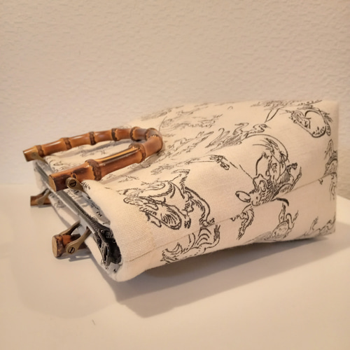 鳥獣戯画 和装バッグ ハンドバッグ Midinette 通販 17383886 鳥獣戯画 和装バッグ ハンドバッグ Midinette 通販 17383886