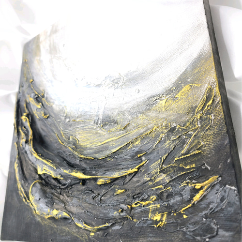 テクスチャーアート（22×22㎝）抽象画 アートパネル モダン
