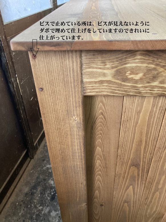 ☆☆［受注製作］引き出し３杯付★グレー＆ミデｲアム☆カウンターテーブル【1400】☆☆棚無し  ZYX2868852707(22080円)