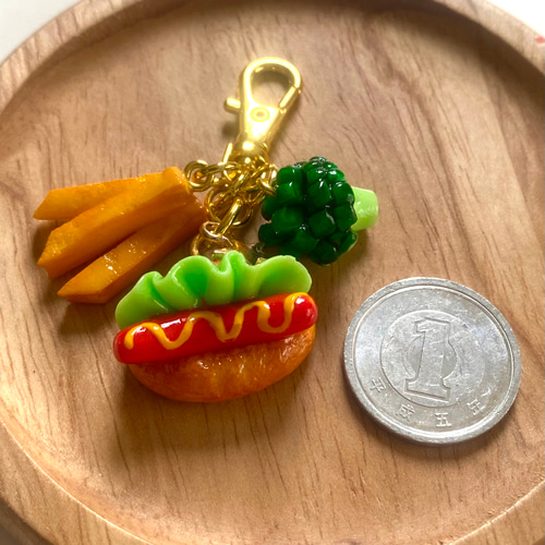 ホットドック ポテト フェイクフード フェイクスイーツ チャーム 食品