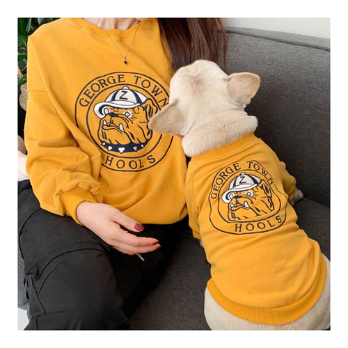 ペアルック羊さん飾りフード付アウターパーカー防寒着犬服猫服 わんこ