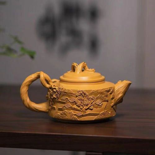 新品 紫色の粘土ティーポット ティーポット 急須 茶器 ポット磁器 