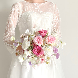 オーダーにて承ります＊プリザーブドフラワーのリースブーケ【結婚式